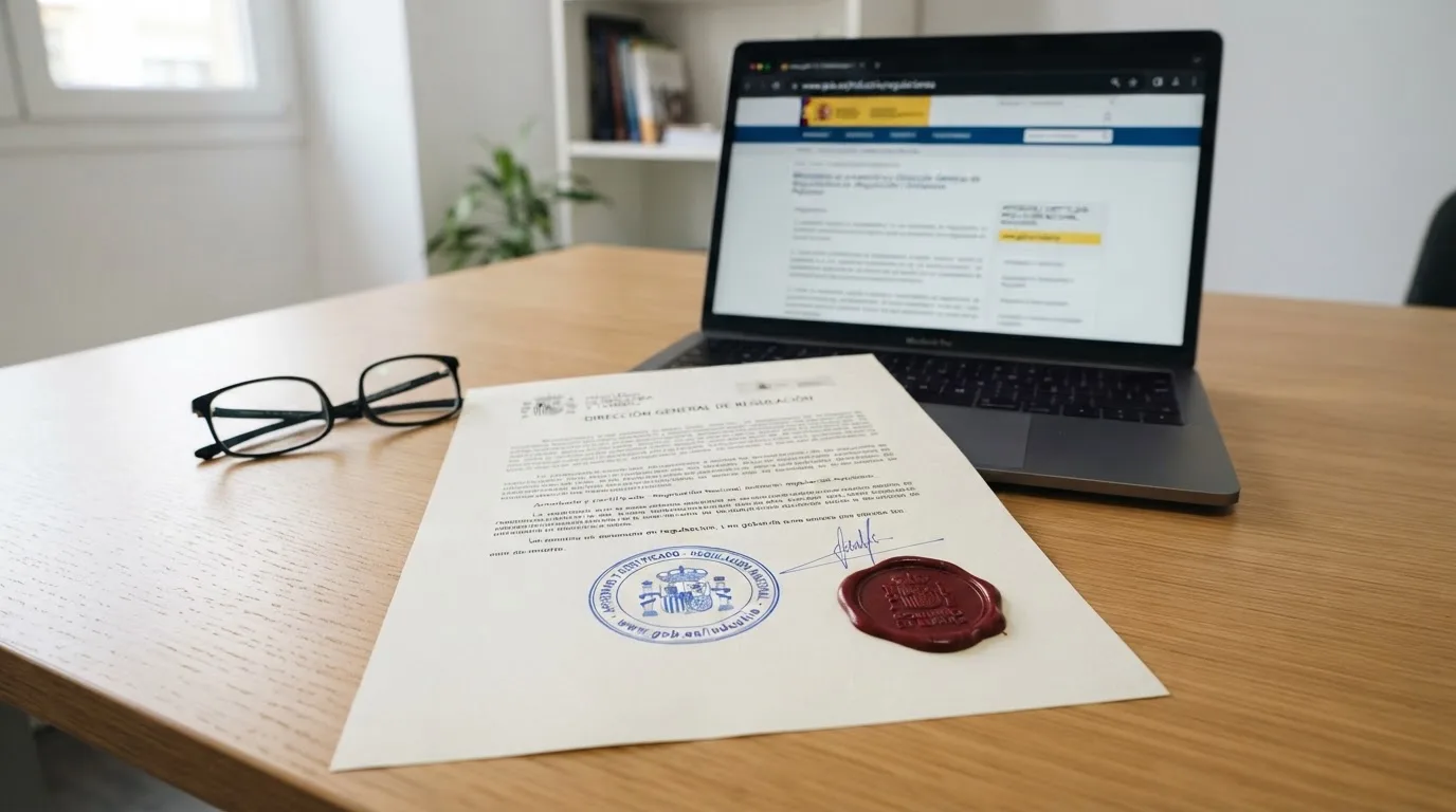 Sello oficial de la Dirección General de Ordenación del Juego junto al dominio .es de un operador autorizado