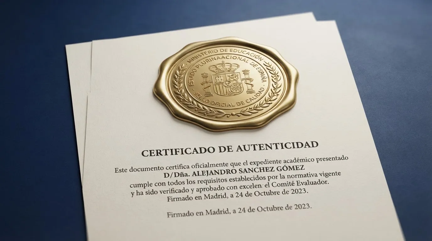 Sello oficial de la Dirección General de Ordenación del Juego sobre un documento de términos y condiciones